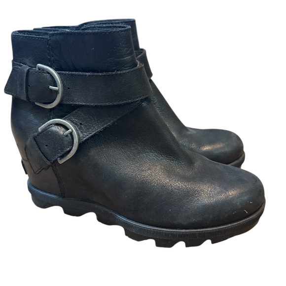 SOREL Joan of Arctic Wedge II Buckle Bootie Size 7.5 - Picture 5 of 10
